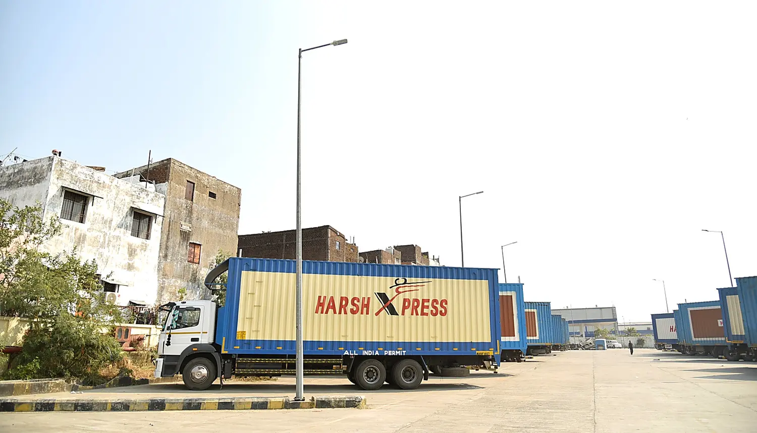 The Harsh truck parking hub at Mandideep