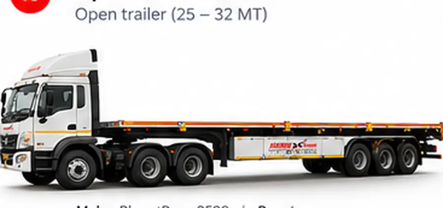 Harsh Express 28 ft flat bed trailer